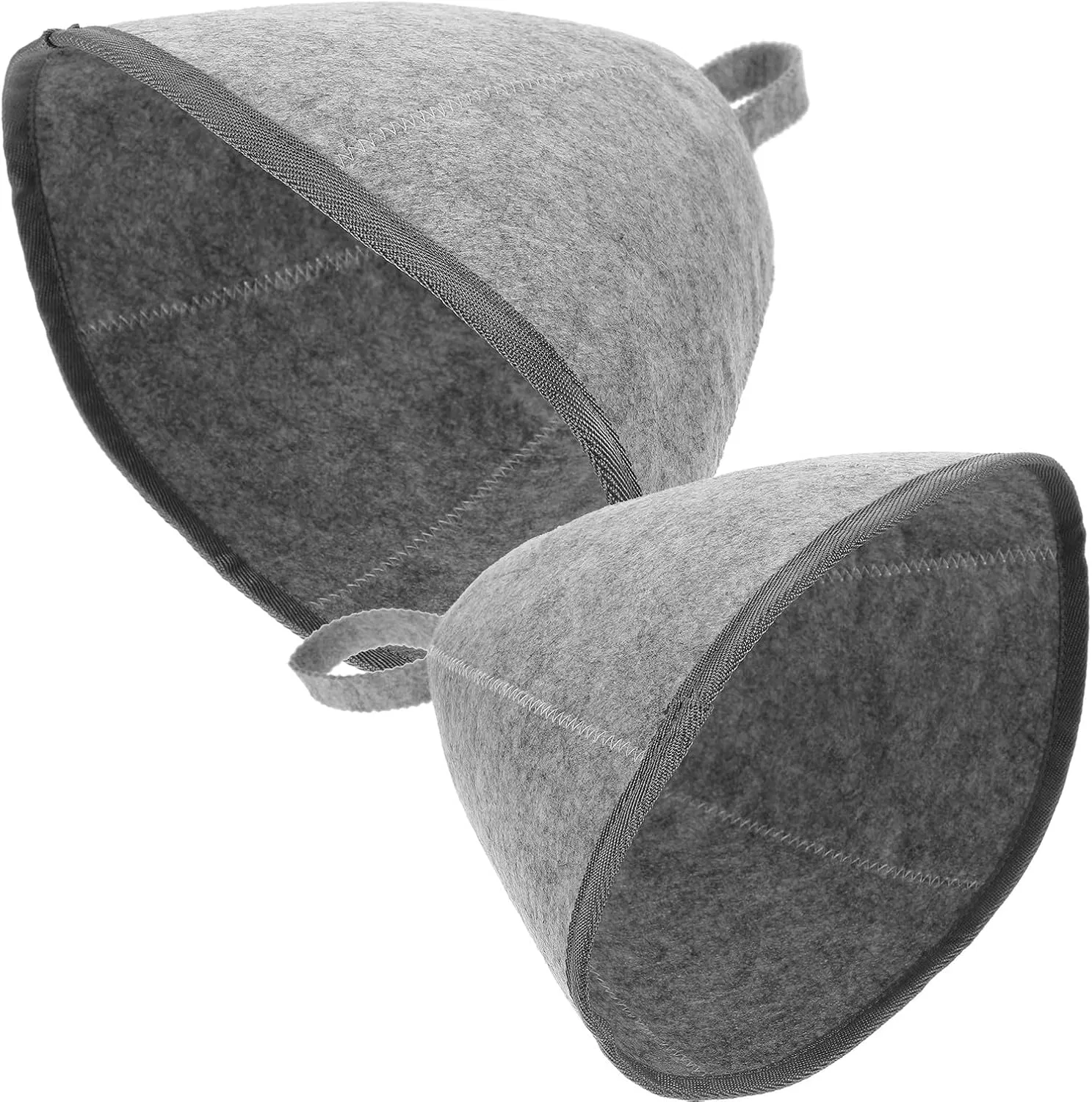 Шапочка для сауны из фетра FUNOMOCYA, 2 шт, 34x31x0.5 см, Серый