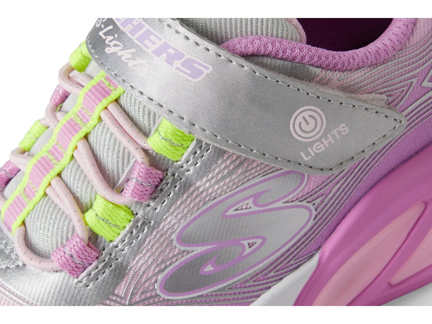 Детские кроссовки для мальчиков с подсветкой Skechers, Silver Multicoloured — фото 2