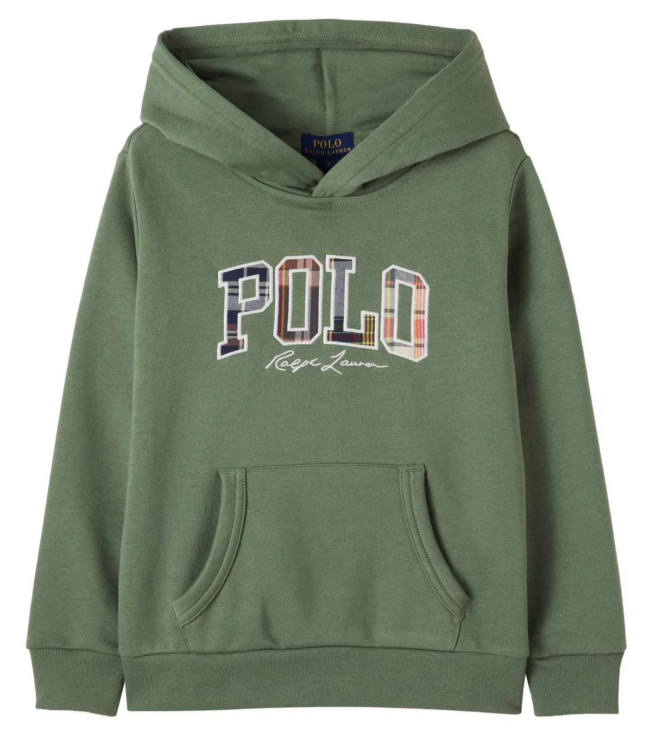 Худи с капюшоном и карманом кенгуру Polo Ralph Lauren Kids, зеленый