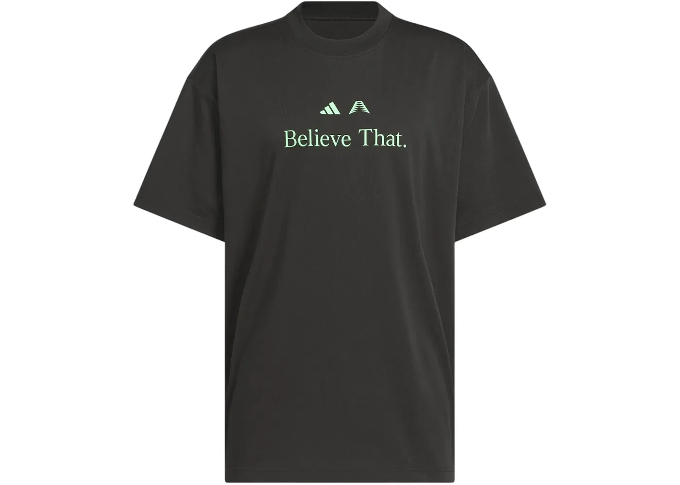 Мужская футболка с длинным рукавом Adidas, Black Screaming Green