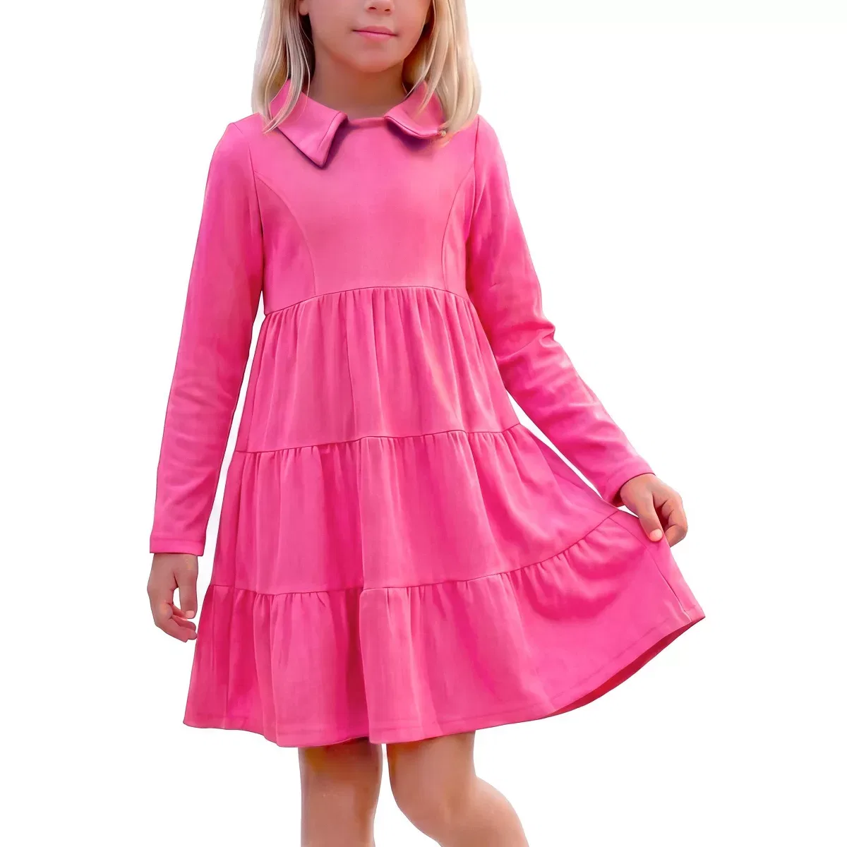 Детское платье для девочек с длинным рукавом INSPIRE CHIC, Pink