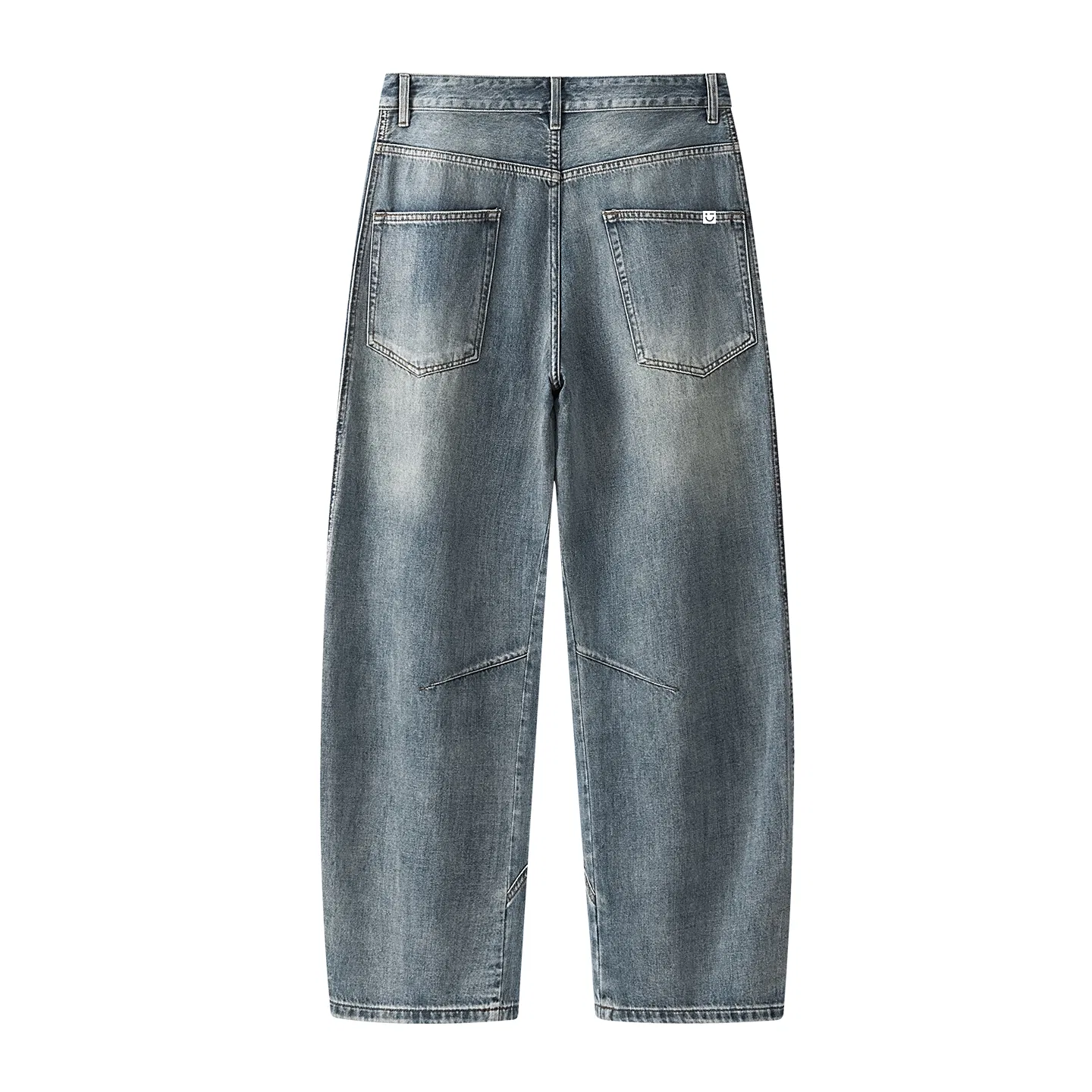 Детские джинсы свободного кроя MINISO, Washed Dagger Vintage Blue