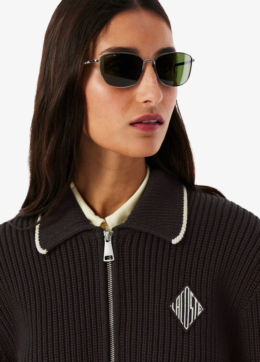 Свитер Lacoste Loose Fit, коричневый — фото 3