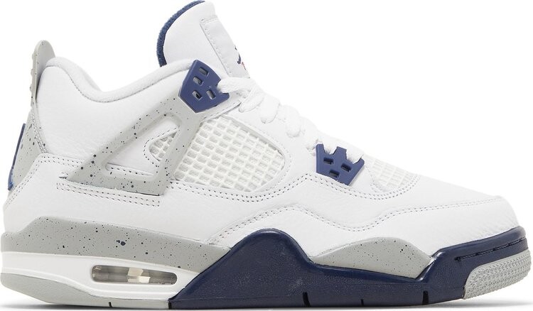 

Кроссовки Air Jordan 4 Retro GS Midnight Navy, белый