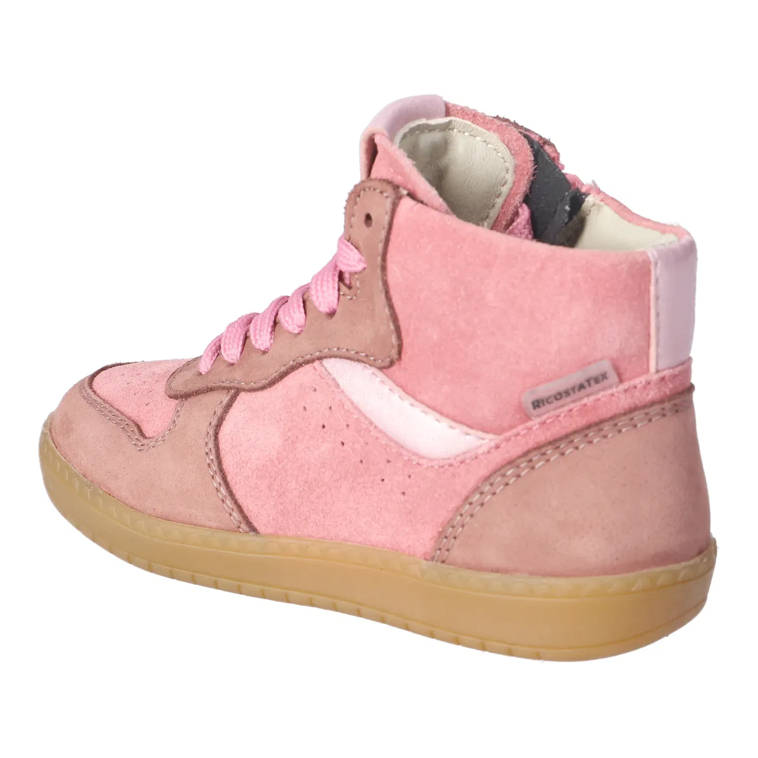 Кроссовки низкие детские с липучками, модель Kindergarten Kaltfutter Halbschuh/Sneaker Ricosta, розовый — фото 3