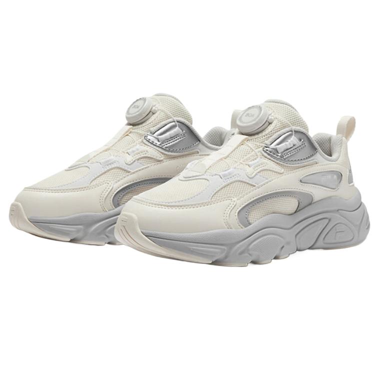 FILA KIDS Боа низкие детские беговые кроссовки micro white lunar rock gray — фото 2