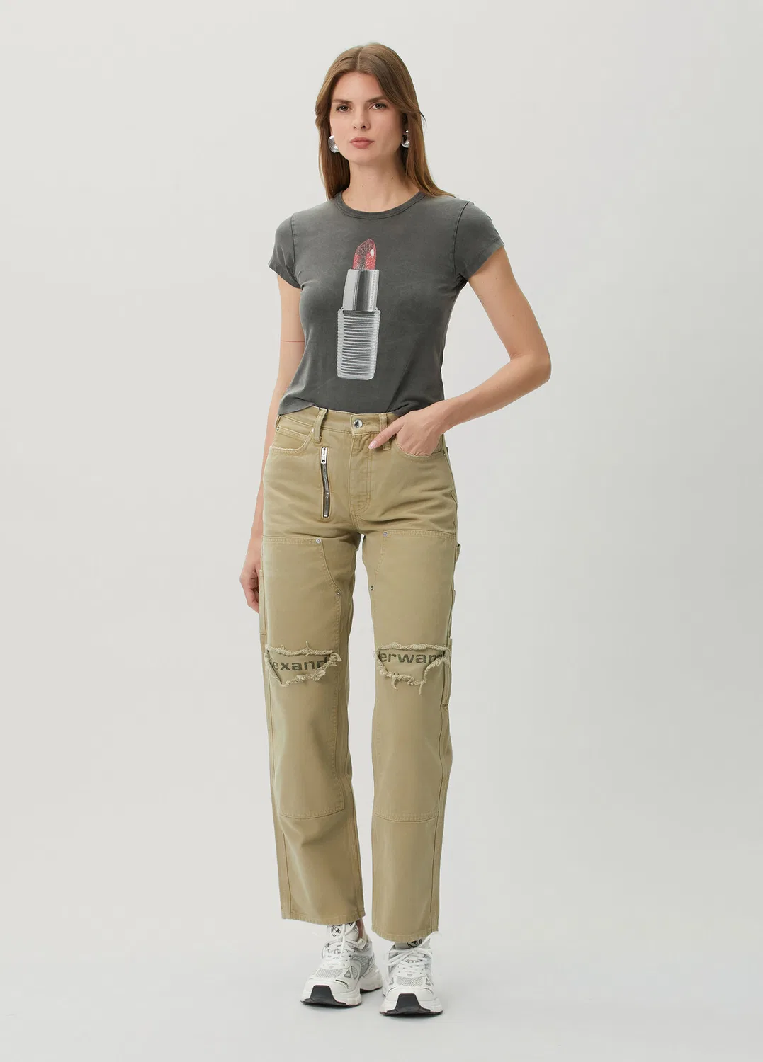 Джинсы Alexander Wang, хаки