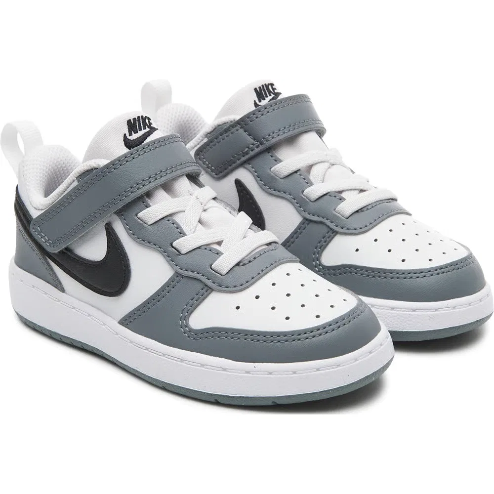 Детские кроссовки Kids' court borough low recraft для малышей Nike, Grey/White/Black