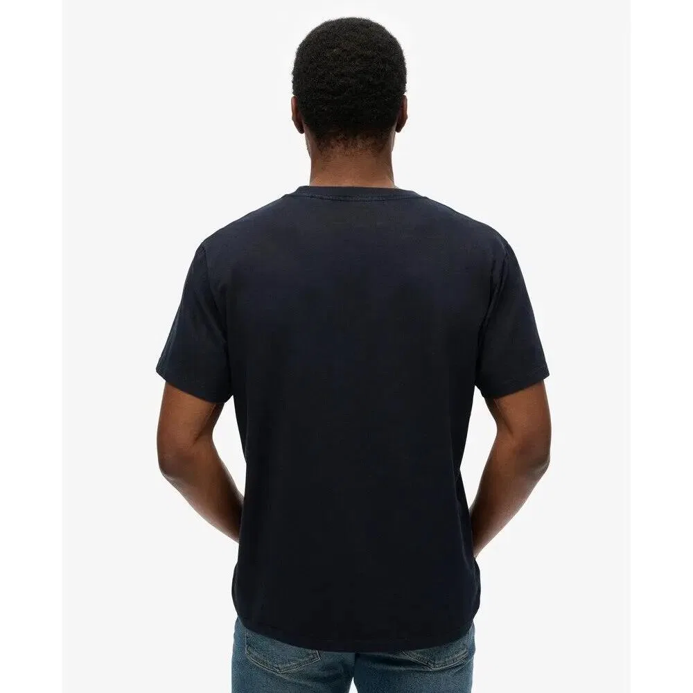 Мужская футболка с принтом Superdry Essentials, BLAU — фото 4