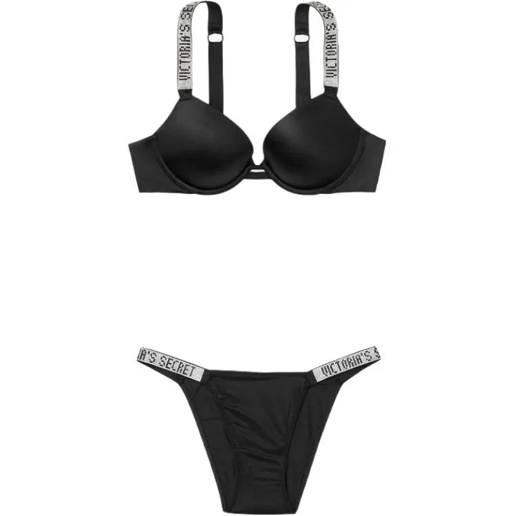 Женский комплект нижнего белья Set Black Victoria's Secret, Set Black