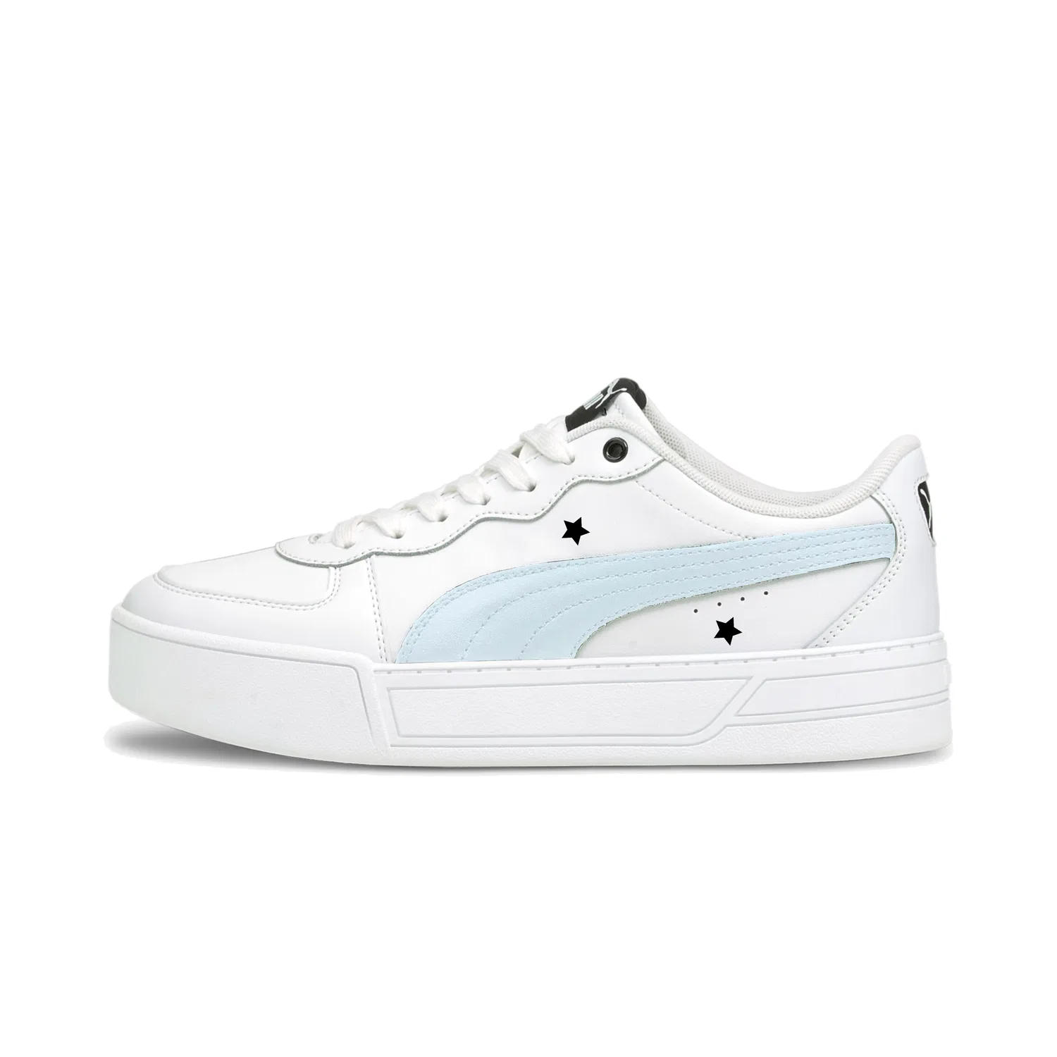 Детские кеды для скейтбординга с низким верхом Blue PUMA, White
