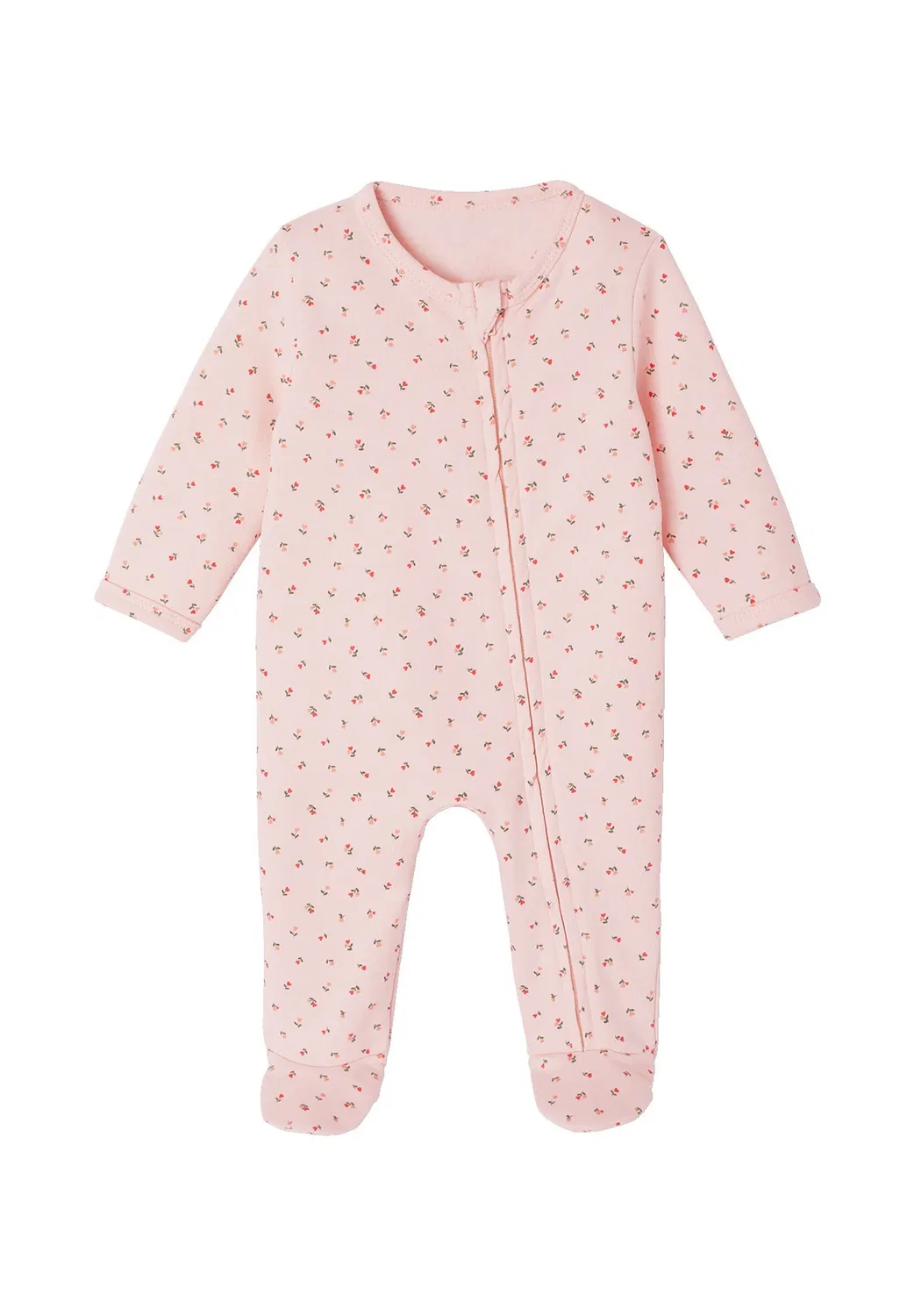 Strampler 2er-pack baby mädchen - комбинезон для сна Vertbaudet, Wollweiß — фото 3