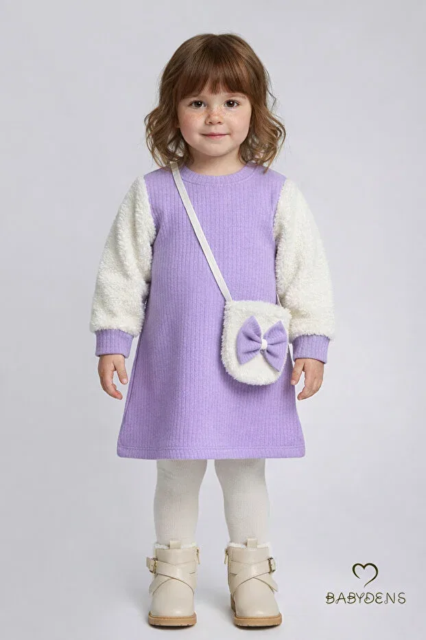 Детское платье для девочек хлопковое Babyden'S, Lilac