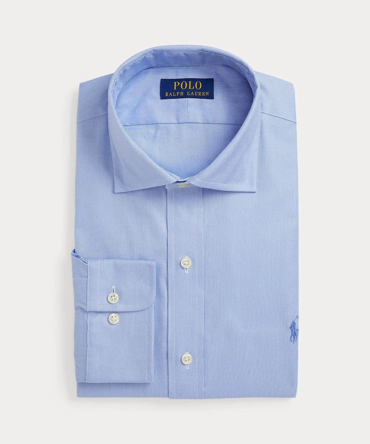 Мужская рубашка классического кроя с длинным рукавомPOLO RALPH LAUREN, Синий