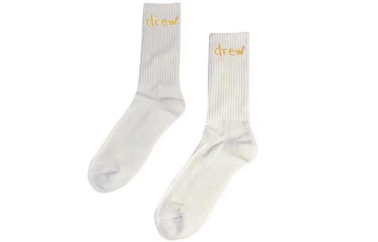 Детские носки гольфы Drew house, White