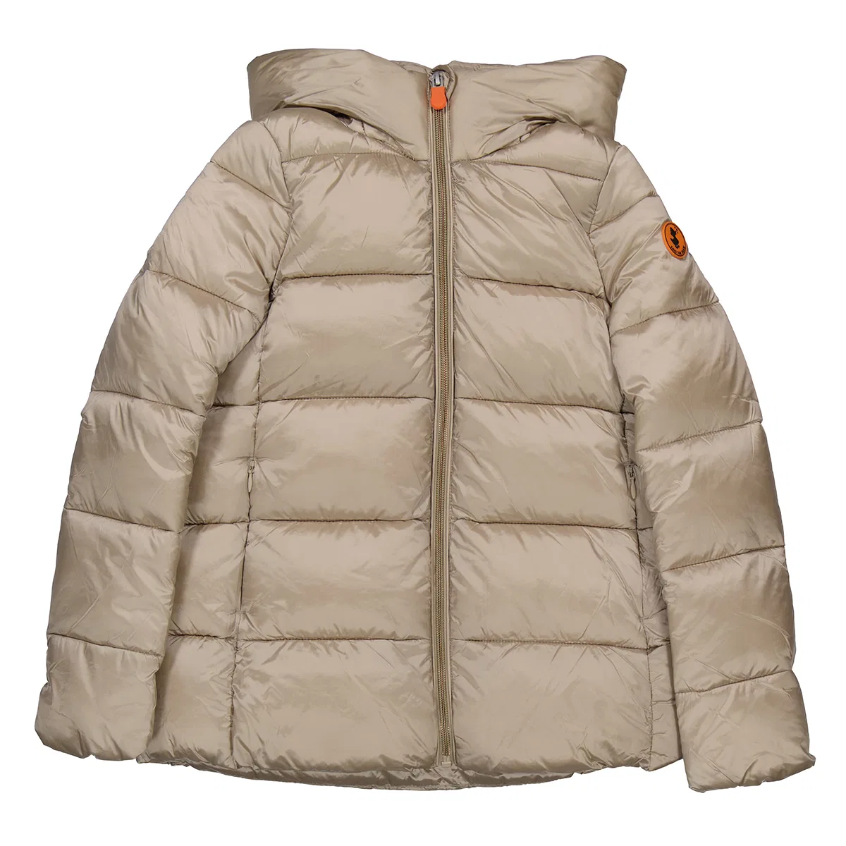 Куртка-пуховик Gracie Logo Patch Save The Duck, Shell Beige