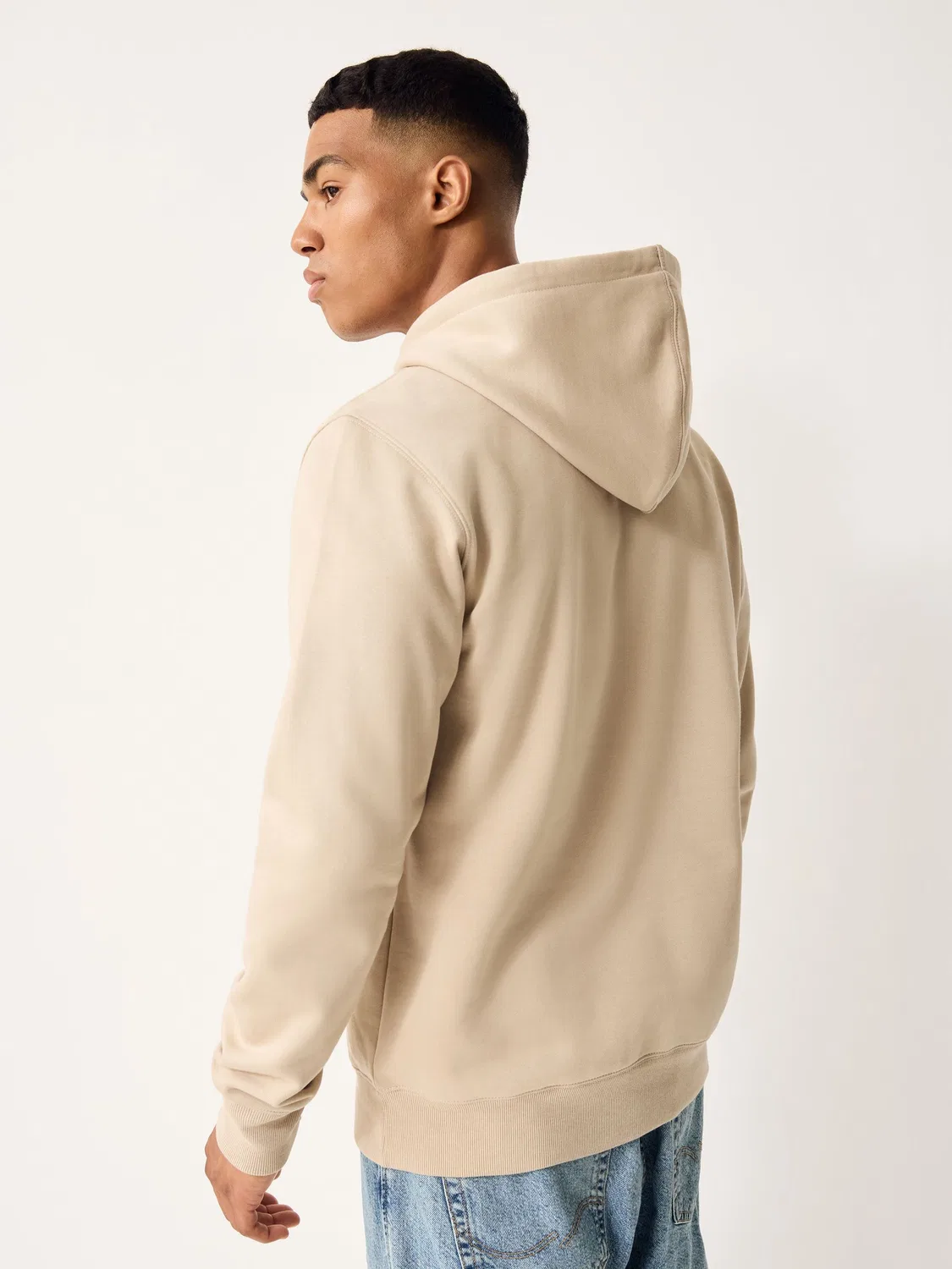 Худи, флисовое, Trefoil Essentials, adidas Originals, бежевый — фото 3