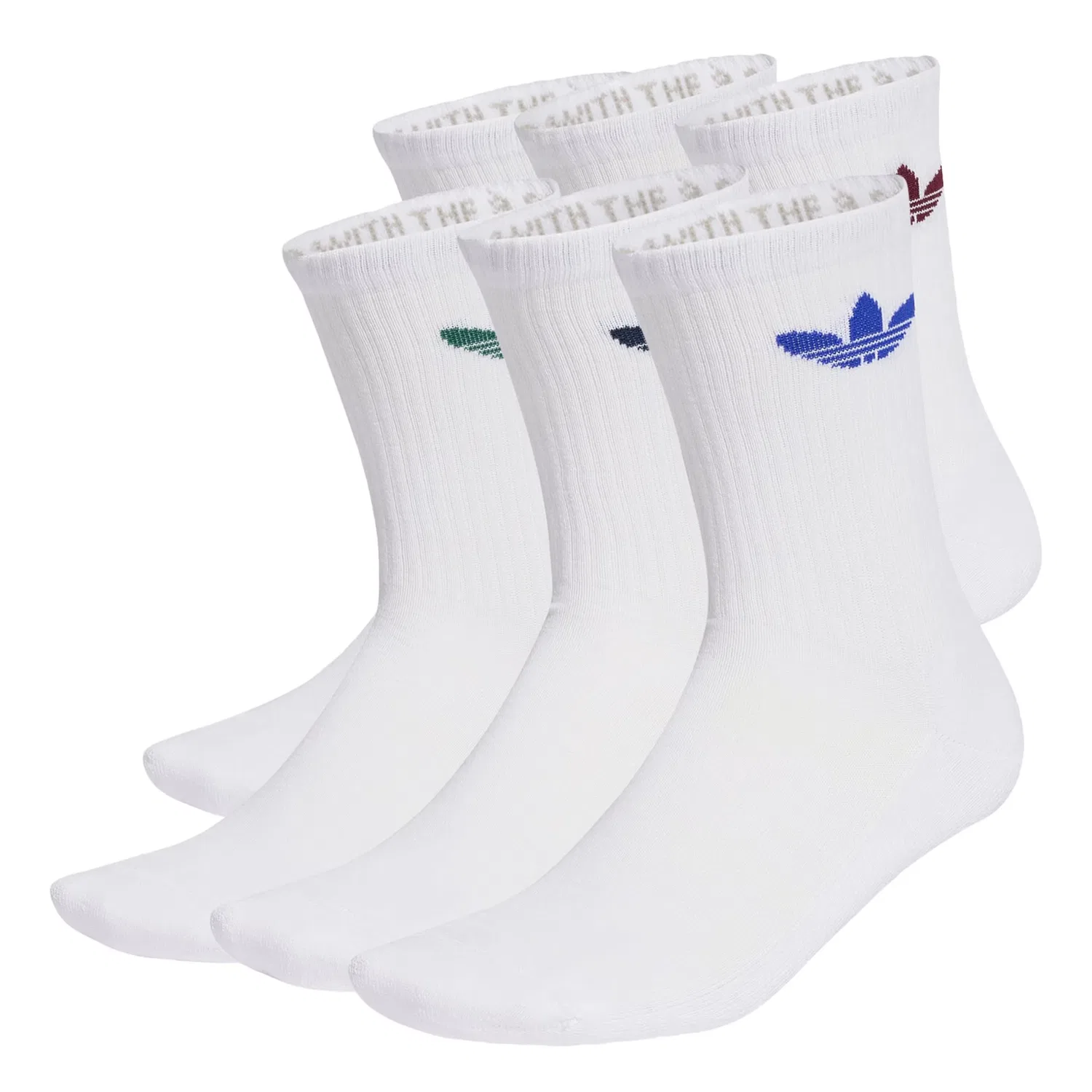 Носки Adidas Originals Trefoil Cushion белого цвета