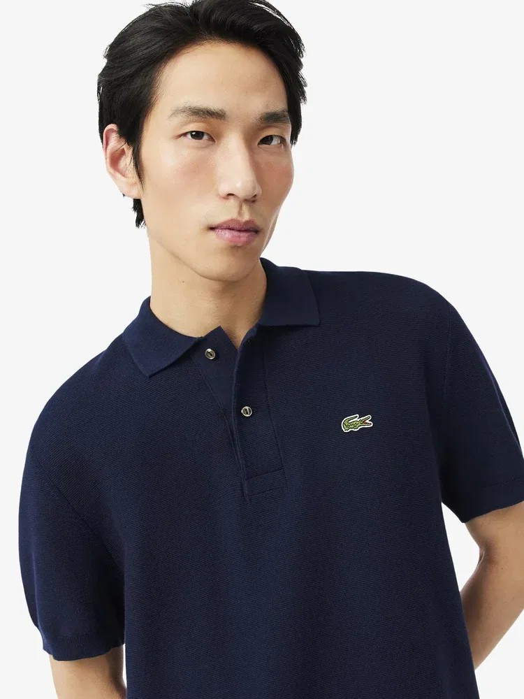 Футболка поло с коротким рукавом, модель LACOSTE, Navy — фото 2
