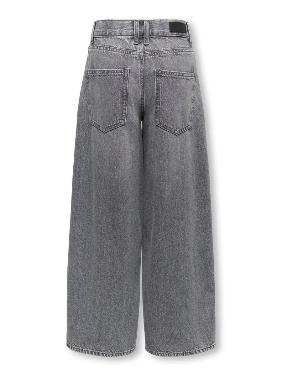 Джинсы ONLY GIRLS Barrel Jeans 'KOGTAYLOR' из серого денима — фото 2