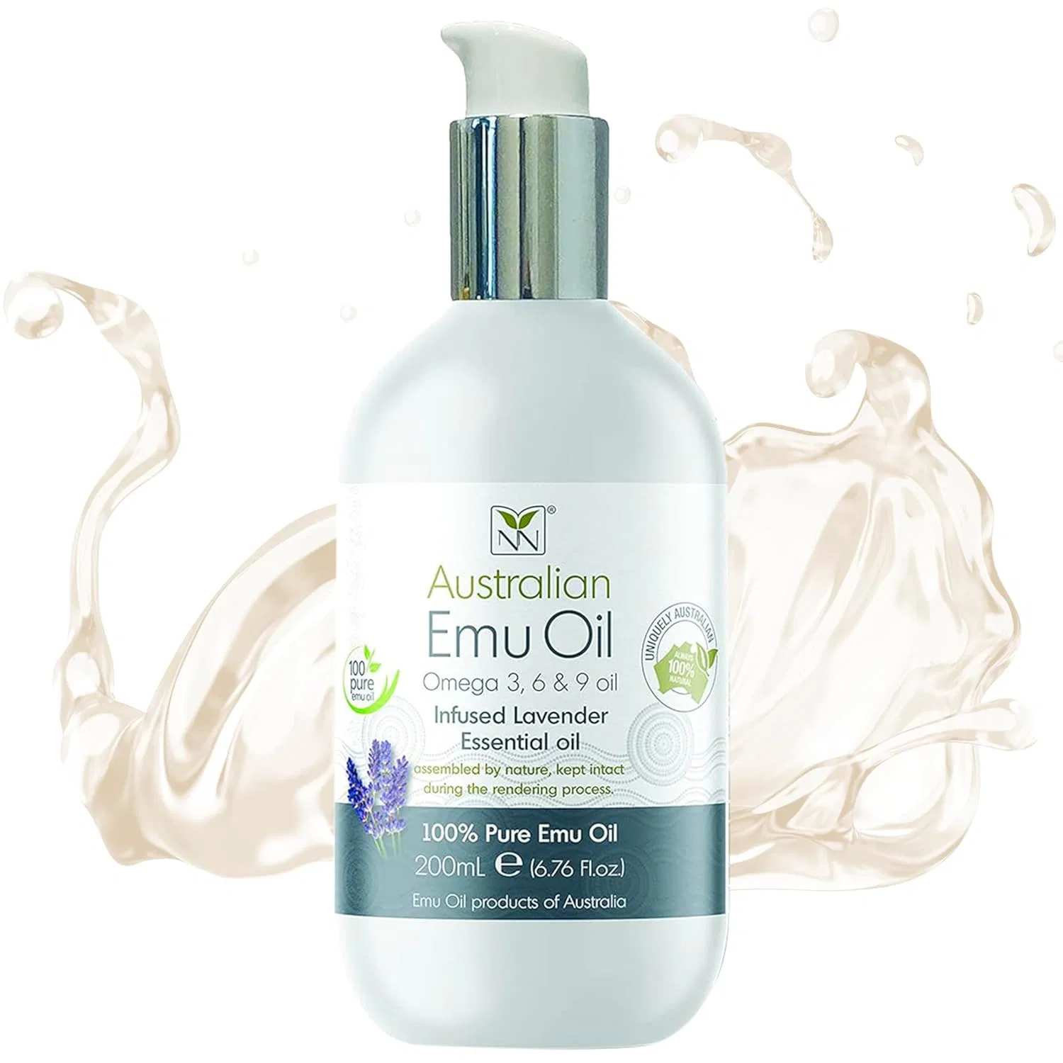 Масло для тела Emu Oil с лавандой Y Not Natural, 200 мл