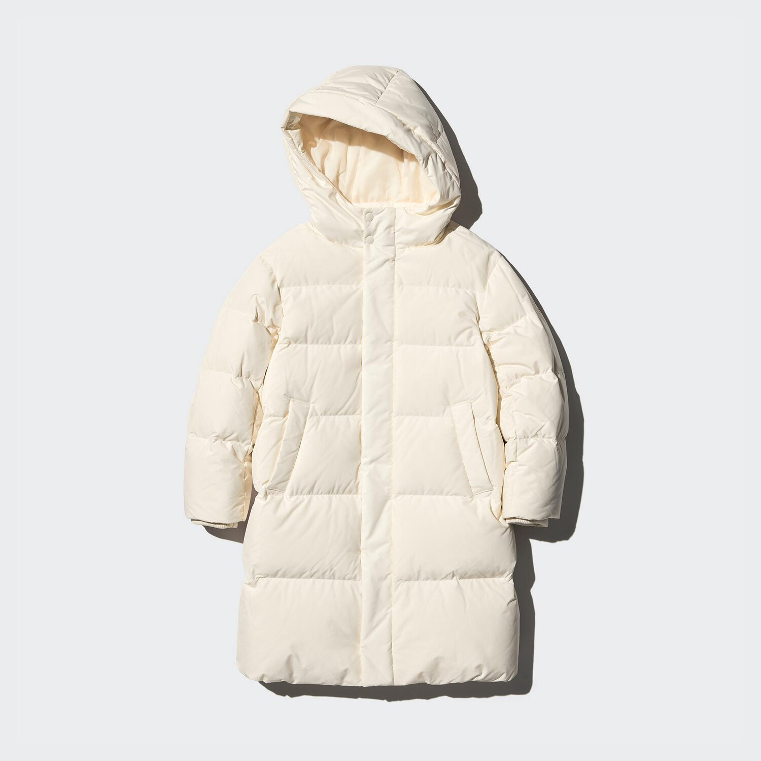 

Пуховое пальто Uniqlo Kids, 01 молочно-белый