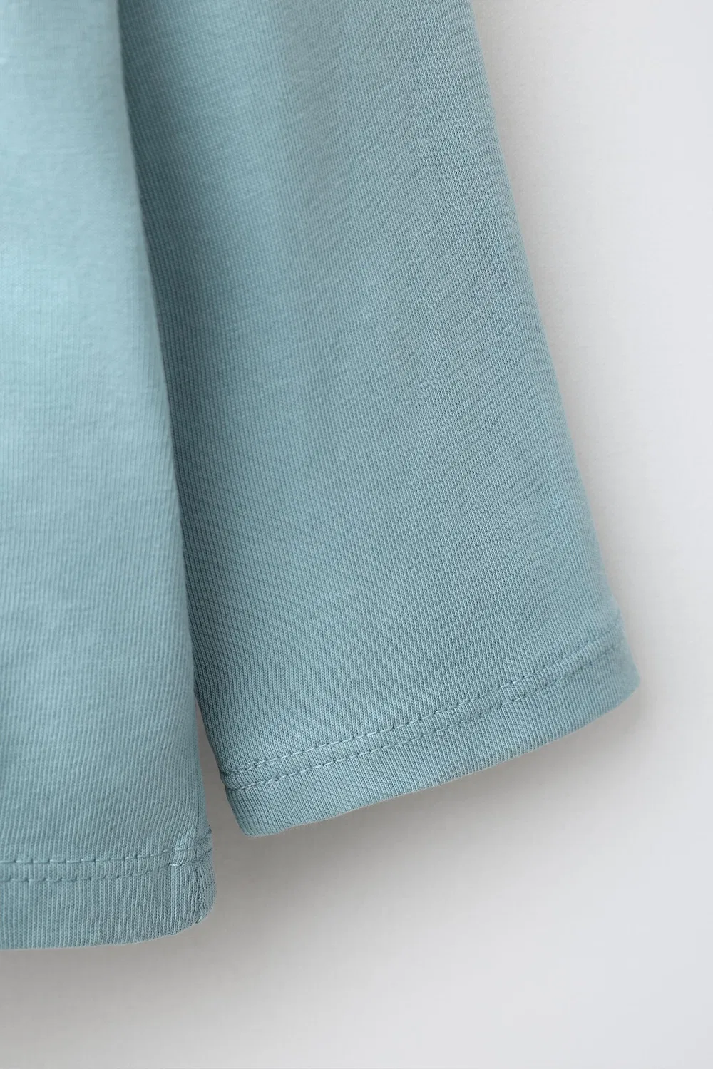 Футболка с вышитым сердечком ZARA, Bluish — фото 4