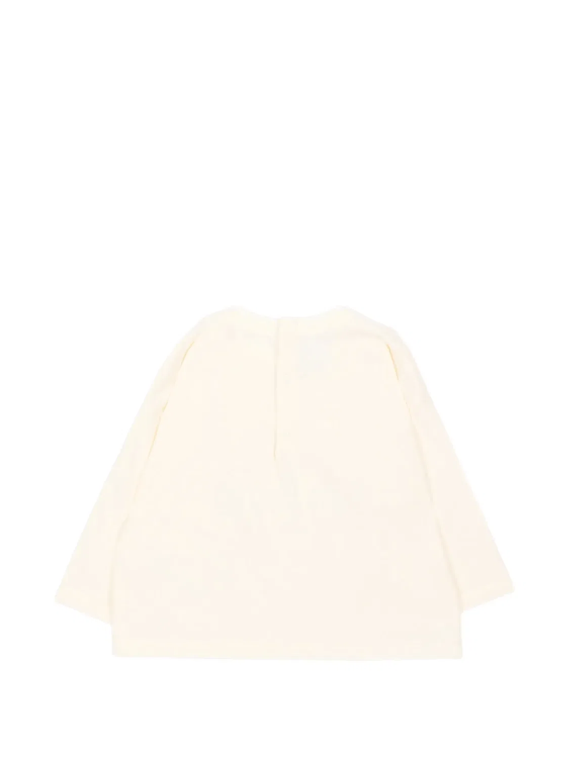 Лонгслив с логотипом Petit Bateau, нейтральные цвета — фото 2
