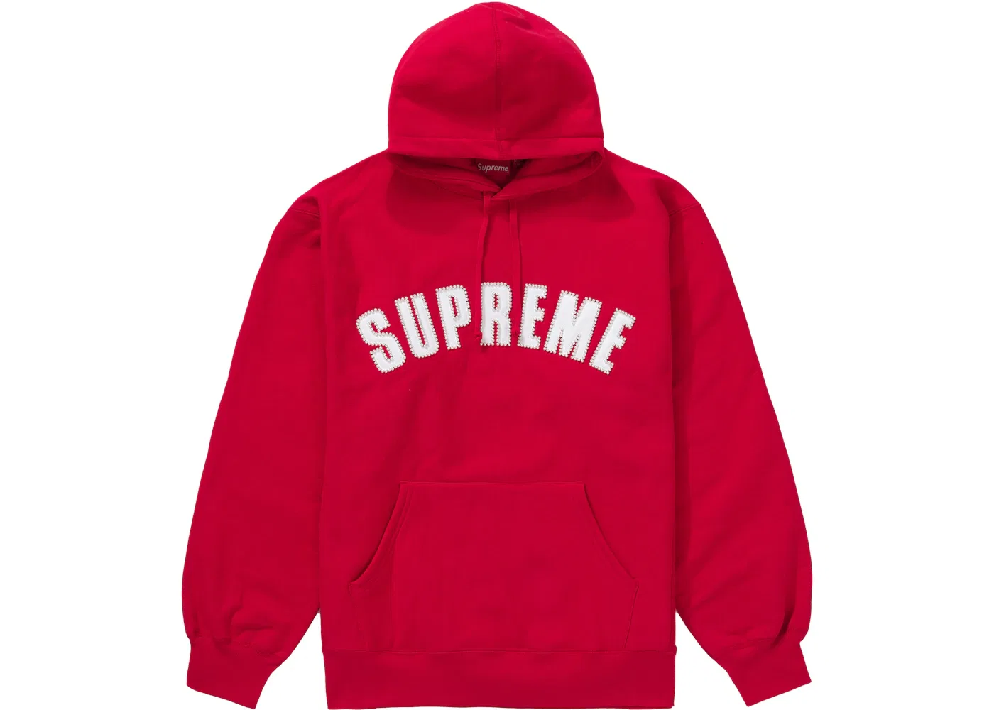 Мужской худи с принтом Supreme Pearl Logo Red