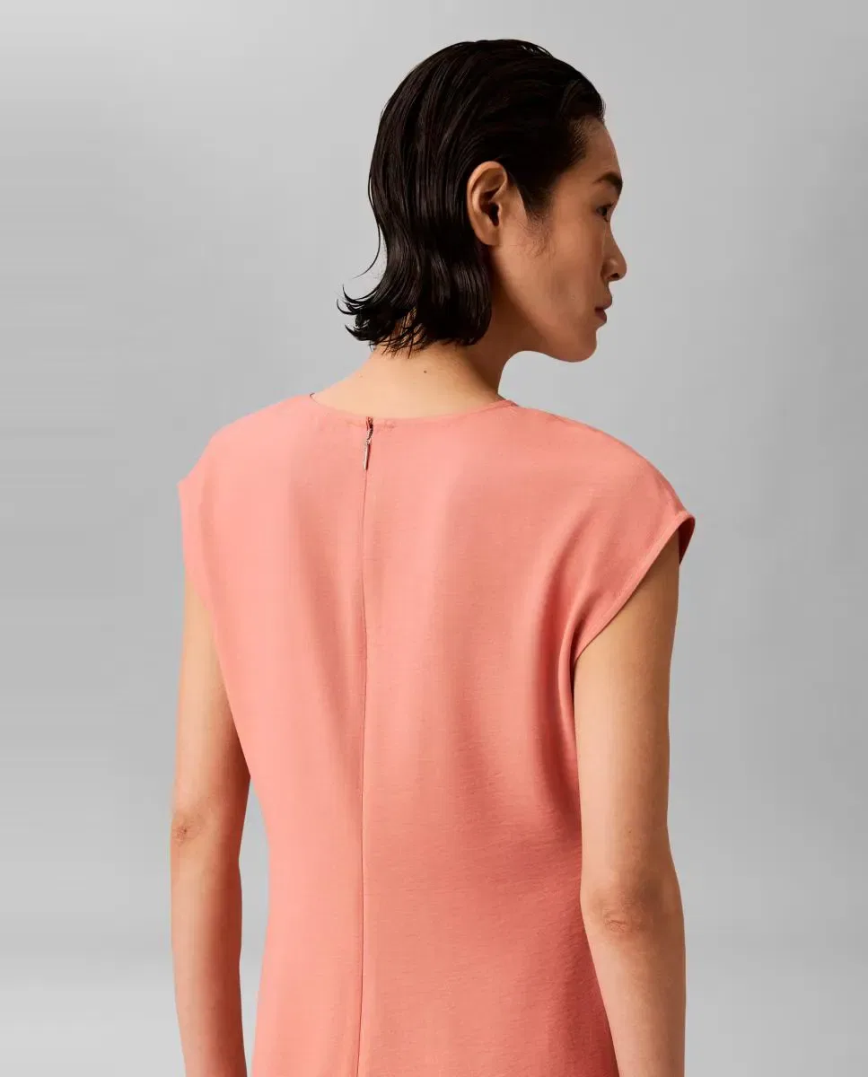 Женское платье-миди драпированное Calvin Klein, Naranja — фото 4