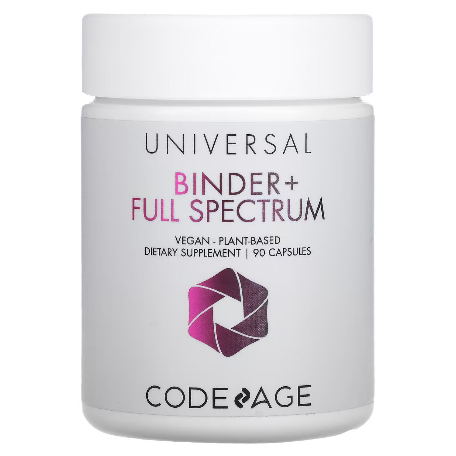 

Codeage, Binder +, Full Spectrum, веганский, растительного происхождения, 90 капсул
