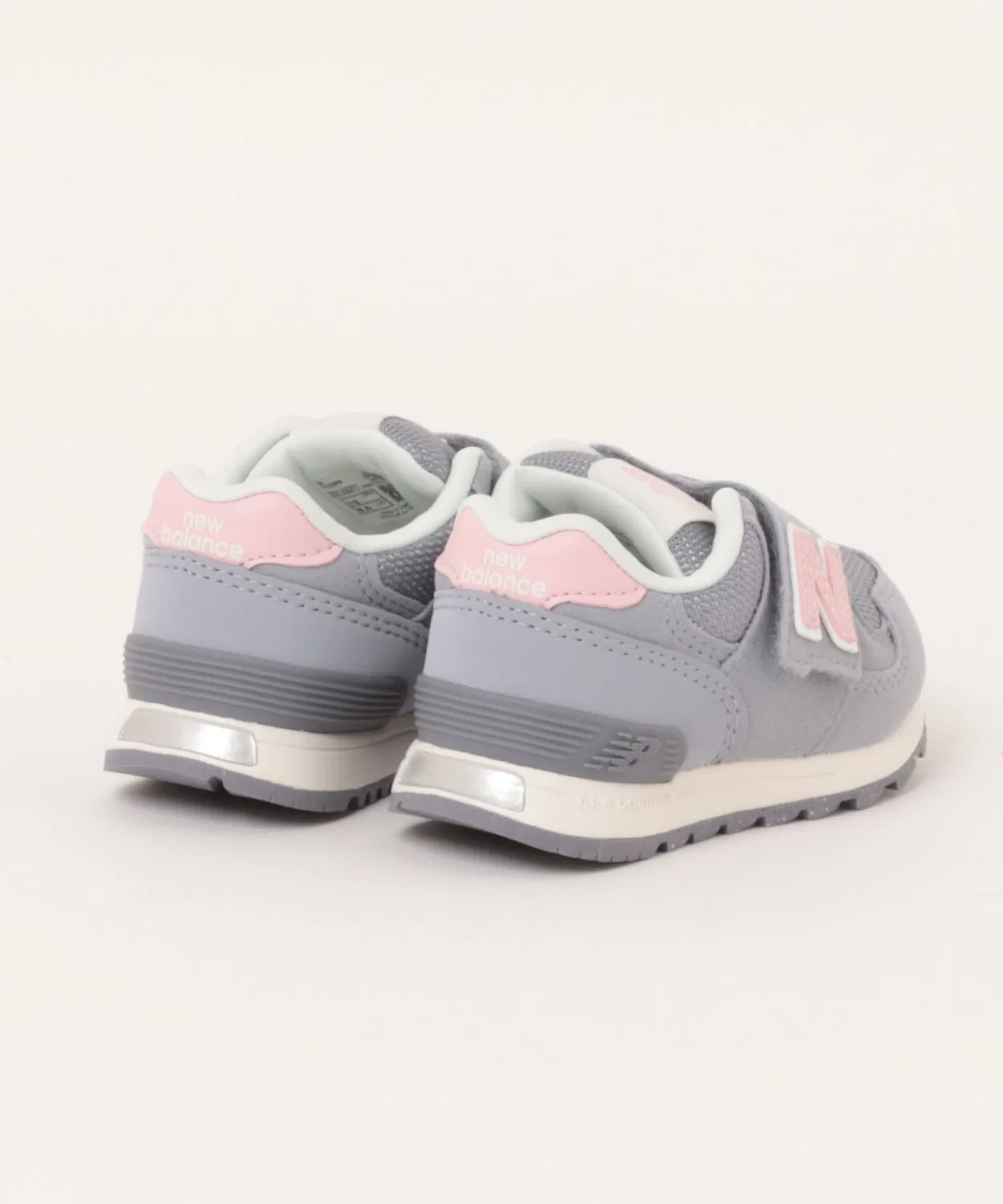 Детские кроссовки на липучках с логотипом I3132F8 New Balance, Серый — фото 2