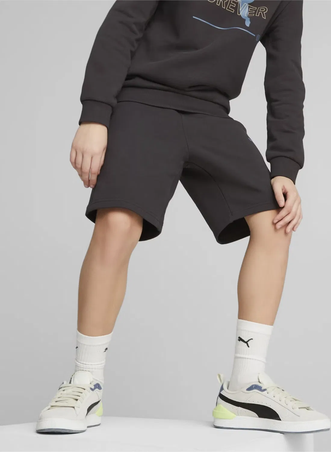Шорты с контрастным шнурком Better Puma, темно-серый