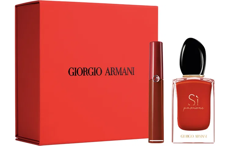Женский набор с помадой и парфюмом Red Beloved, GIORGIO ARMANI, Red