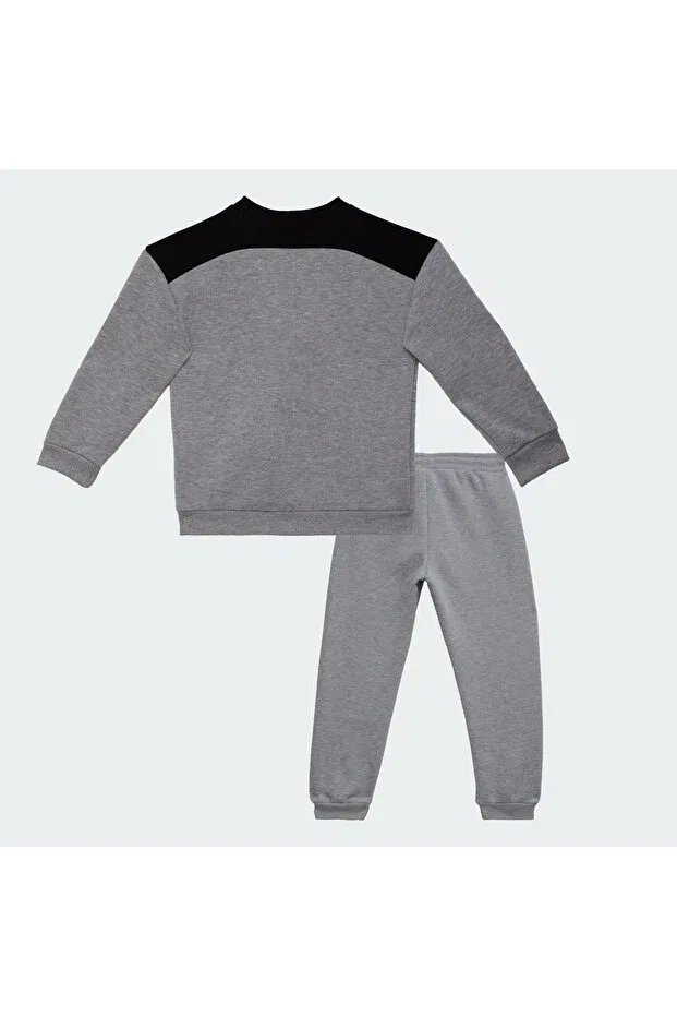 Детский комплект спортивный из футера с длинным рукавом Mumuko, Gray — фото 3