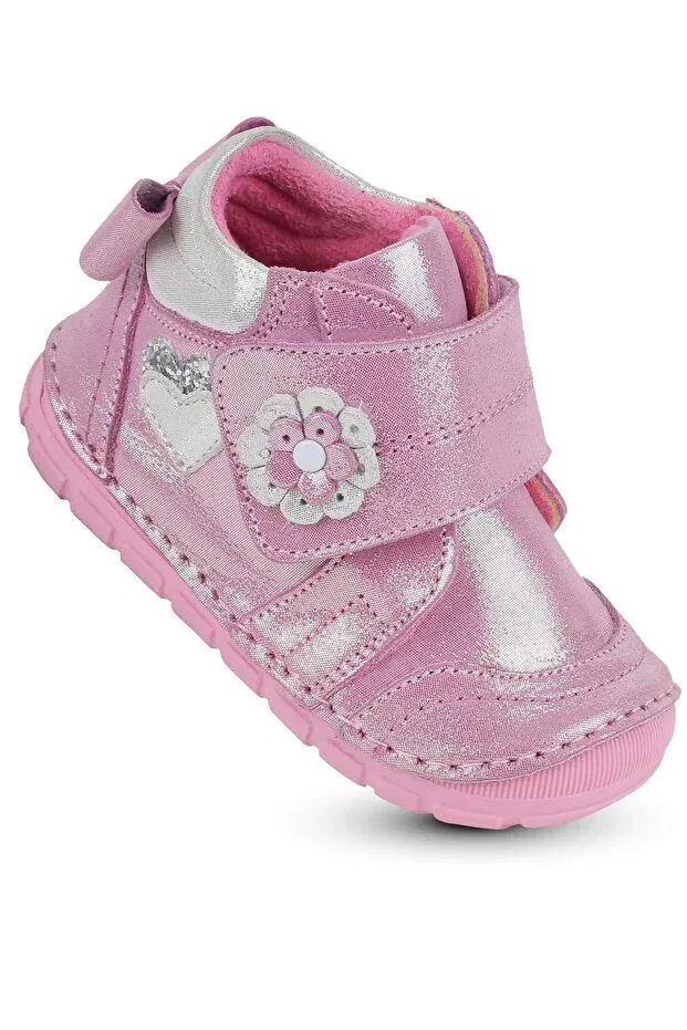 Детские ортопедические ботинки для девочек из натуральной кожи Kaptan Junior, Pink
