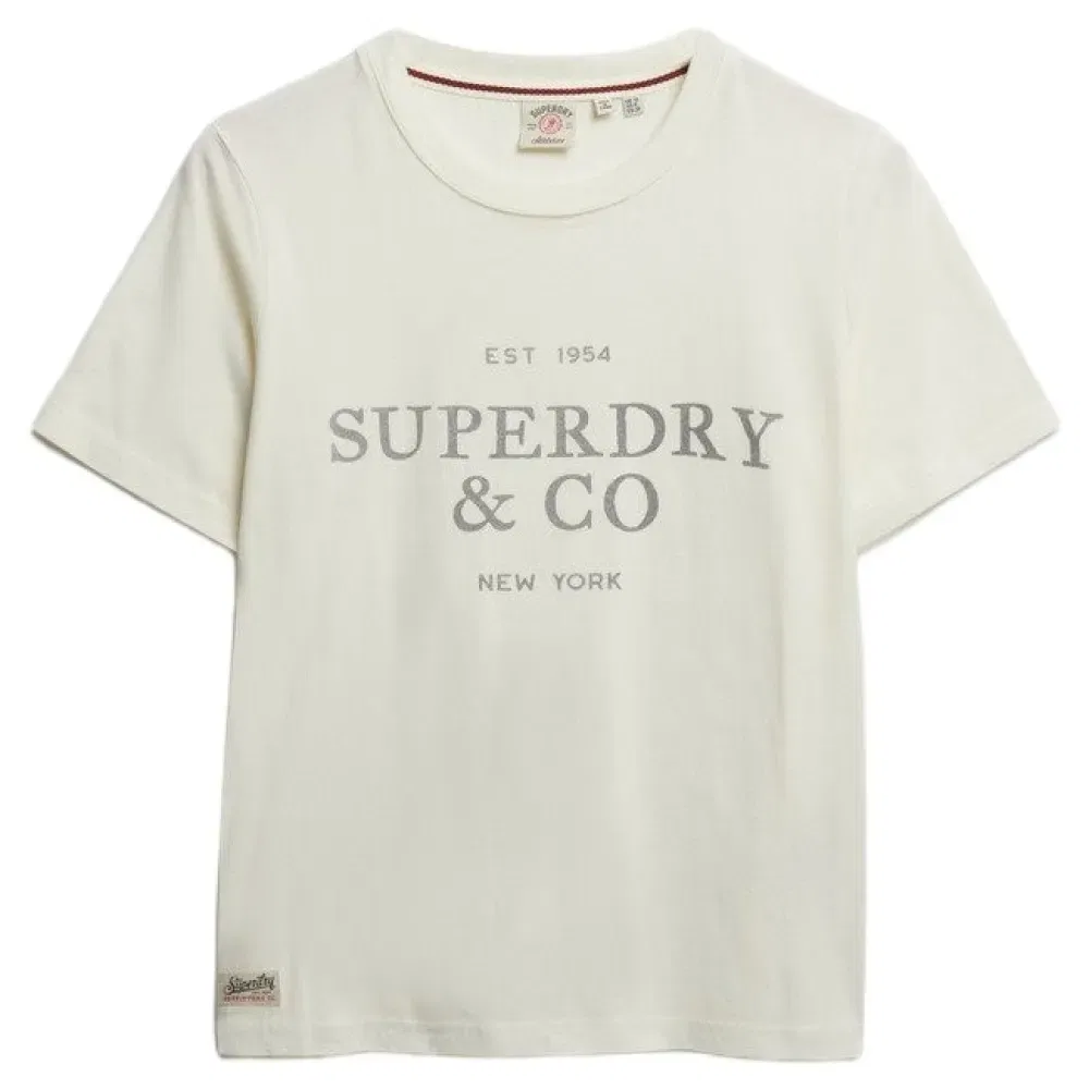 Футболка с коротким рукавом Superdry, бежевый