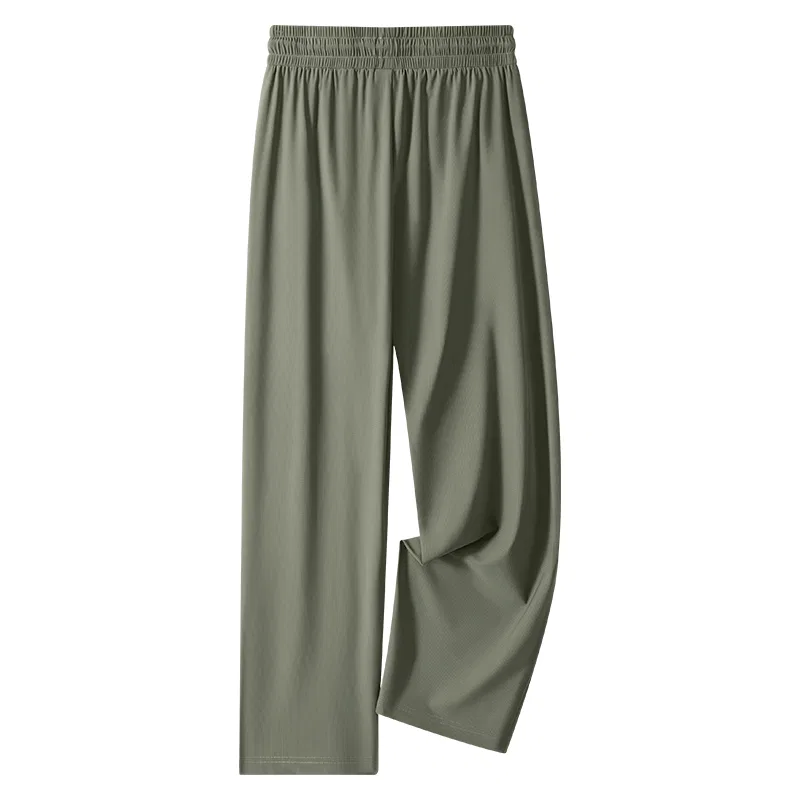 Детские повседневные брюки из легкой льняной текстуры Bamboo Shadow Breeze Pants Logo MINISO, Черный — фото 4