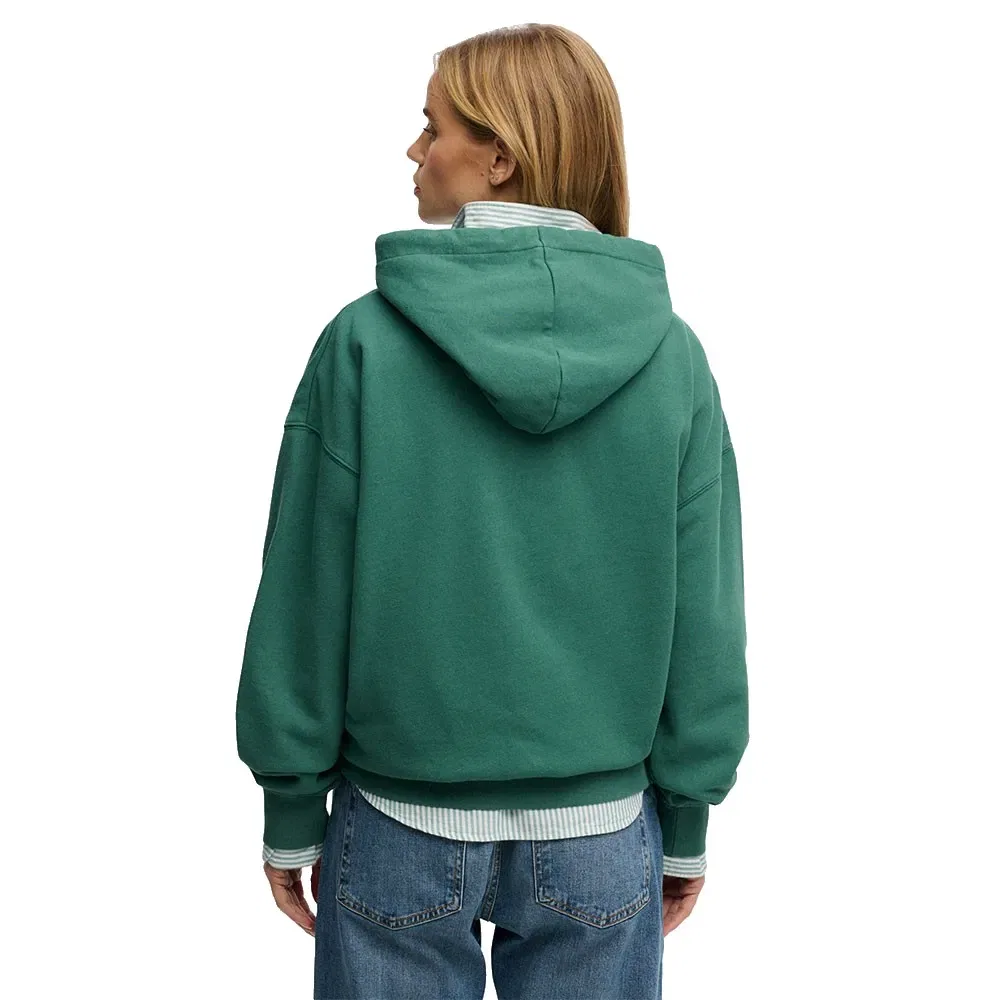 Худи Superdry Luxe Casual Relaxed, зеленый — фото 2