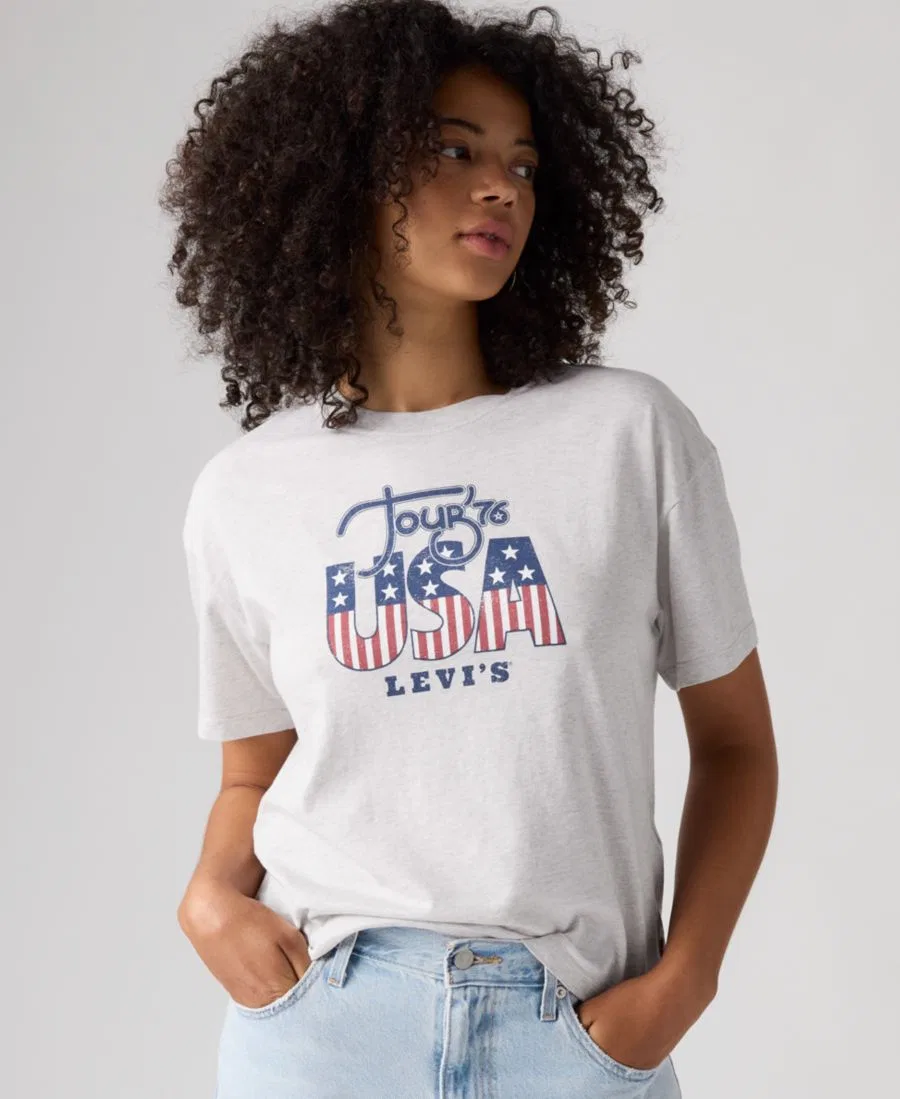 Футболка с принтом Americana Graphic Anyday Levi's, Grey — фото 2
