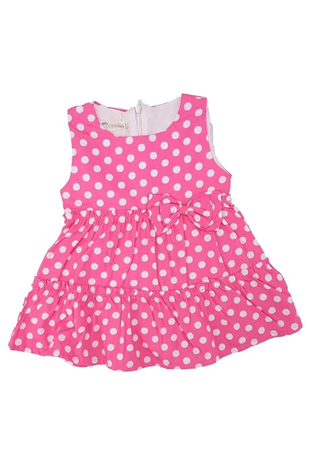 Детское платье для девочек с рюшами Big Polka Dot Bow Frilly Panty Dress Set Bebelop, Fluoria