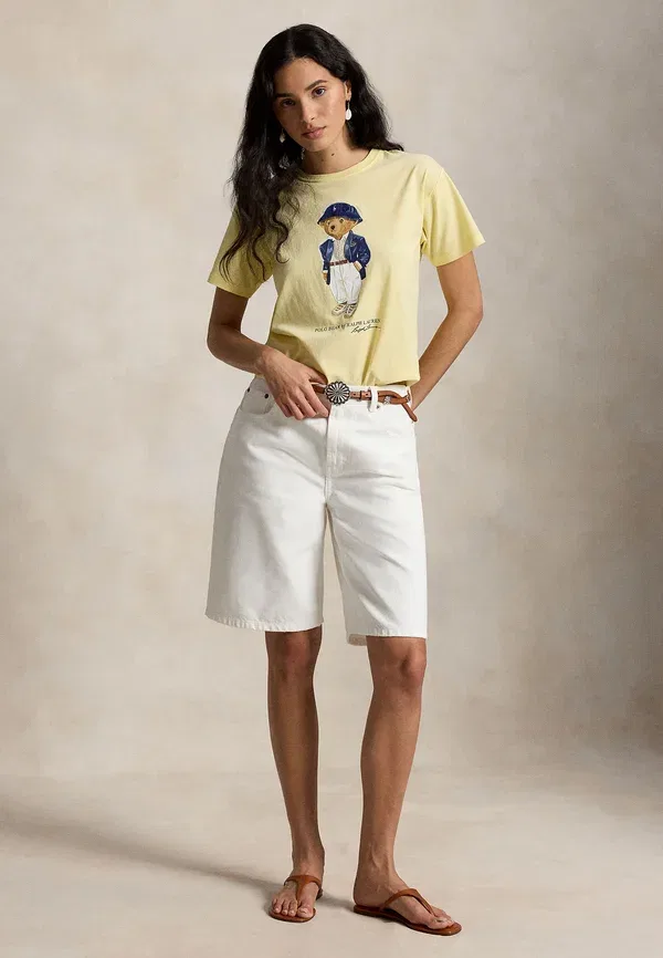 Футболка с принтом Polo Ralph Lauren, желтый — фото 2