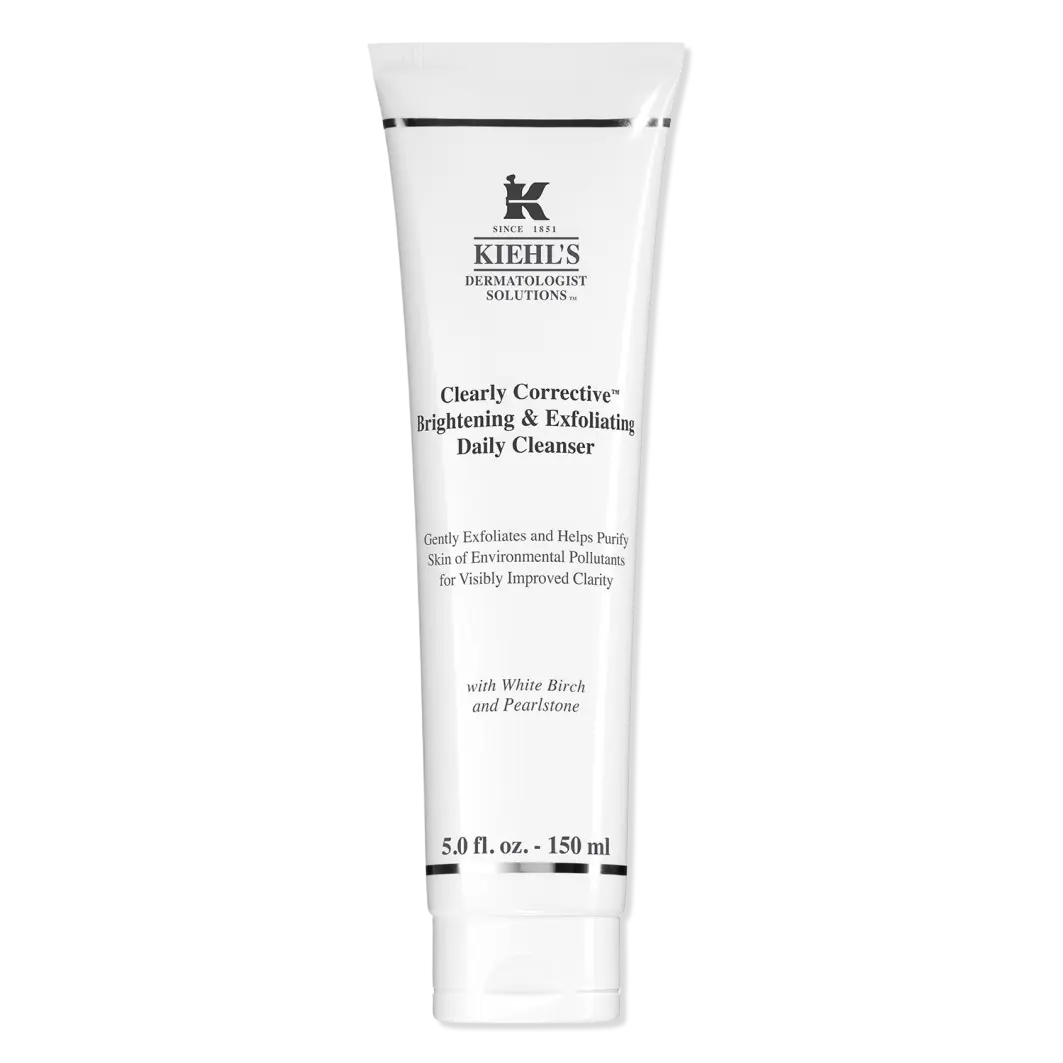 

Очищающий крем для лица clearly corrective brightening & exfoliating daily cleanser Kiehls, объем 125 мл