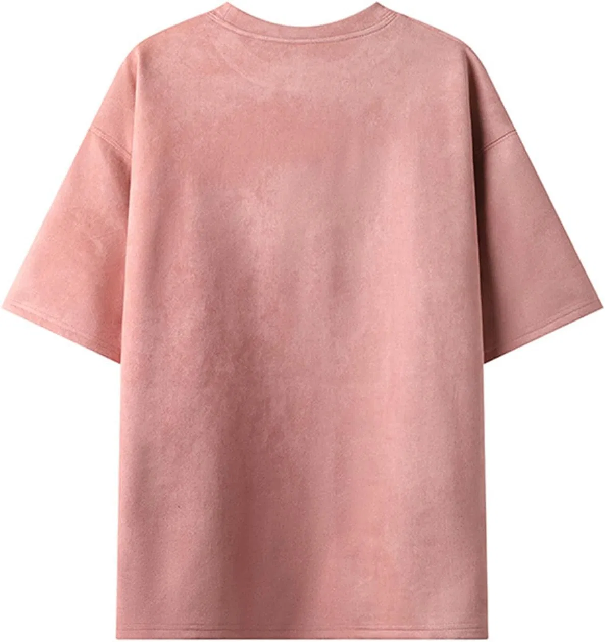 Мужская свободная футболка оверсайз с коротким рукавом, Pink — фото 2
