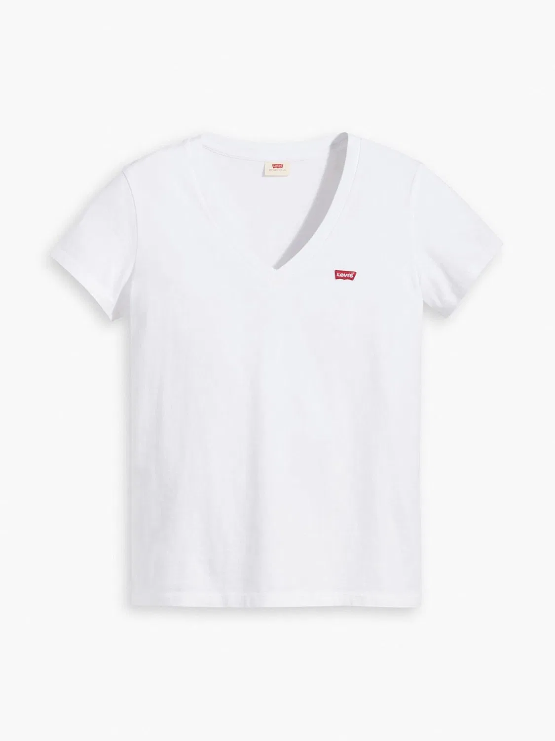 Футболка с V-образным вырезом, оверсайз Levi's, белый — фото 4