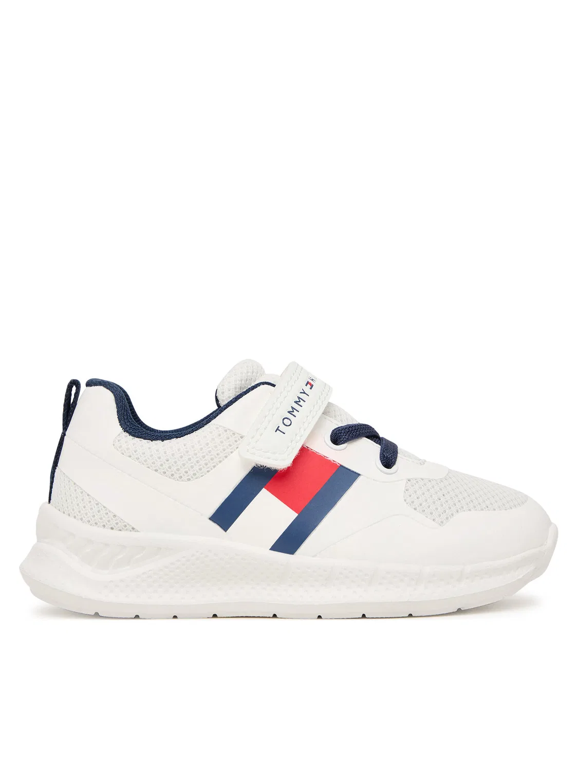 Кроссовки для мальчика Flag Low Cut Lace-Up/Velcro Tommy Hilfiger, белый