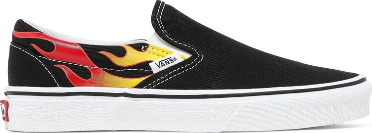 

Кеды Vans Classic Slip-On Flames, черный