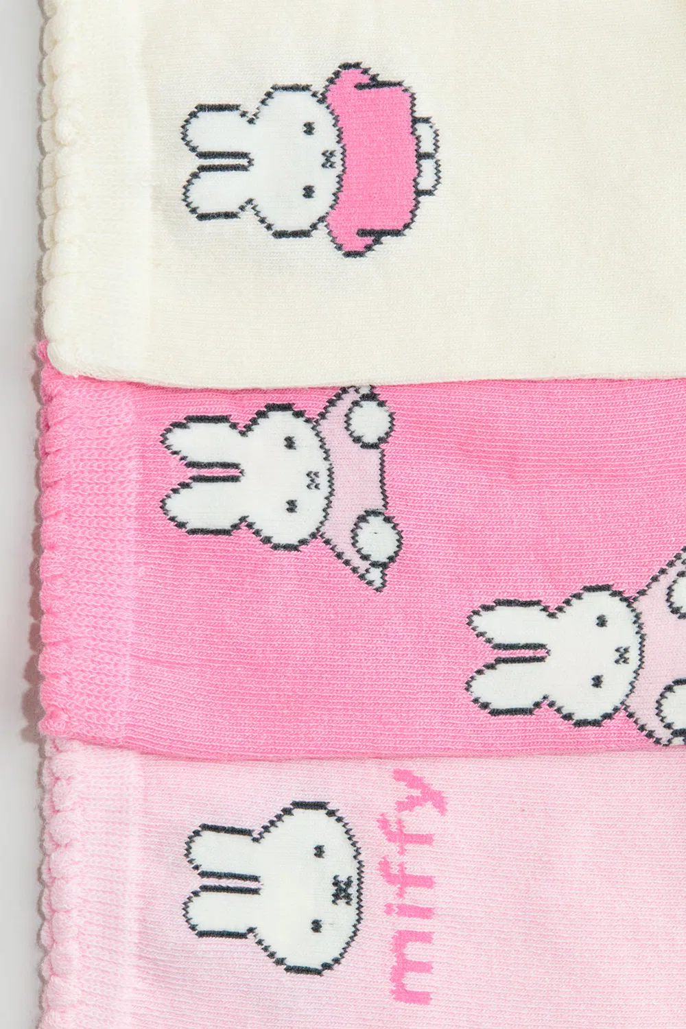 Набор из 5 носков с рисунком H&M, Hellrosa/Miffy — фото 3