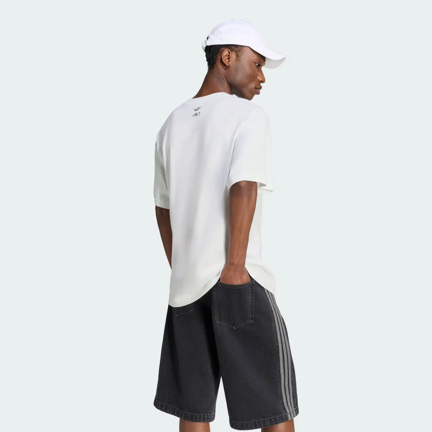 Мужская футболка с принтом Where Are My Superstars Adidas Originals, белая — фото 2