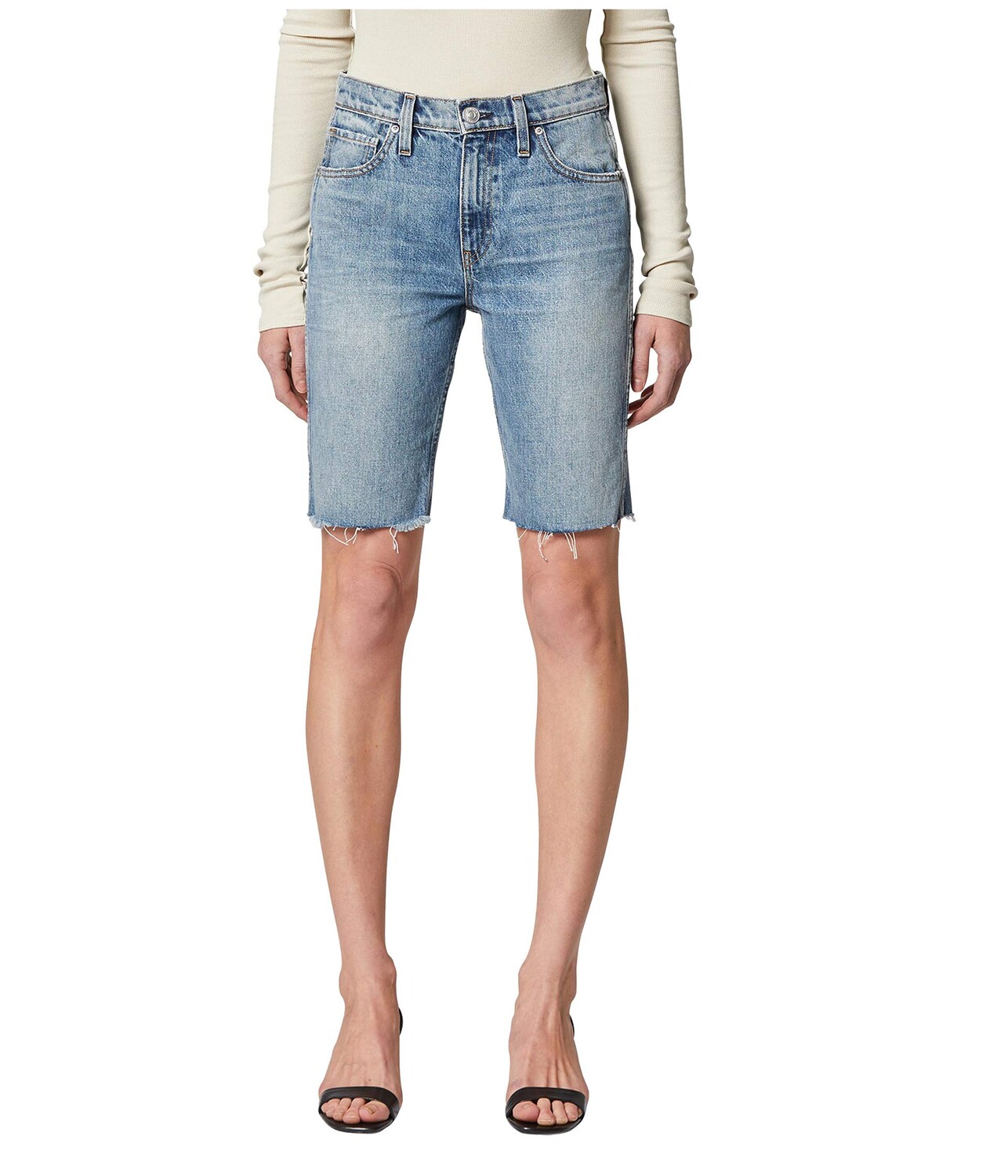 

Шорты Hudson Jeans, Freya High-Rise Denim Biker Shorts in Temptation
